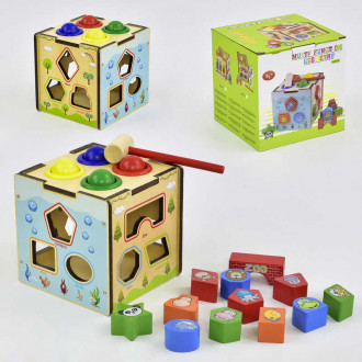 Деревянная игра Куб-сортер С 29383 (48) в коробке