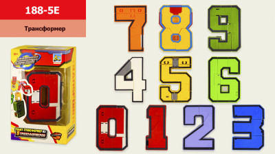 Трансформер 188-5E (120шт/2) 10 видов, р-р игрушки – 5*3.5*10 см, в кор. 10,5*7*18 см, микс в ящике
