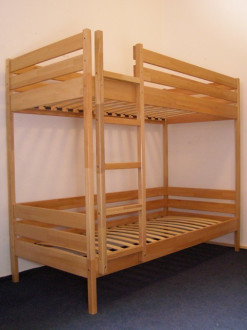 Двухэтажная кровать Дуэт, бук, спальное место 80*190 см