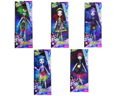 Кукла &quot;Monster High&quot;Electrified&quot;, 4 вида, с расческой, шарнирные, в кор. 33*12*5см  (96шт/2)