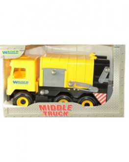 Машина &quot;Middle truck&quot; мусоровоз City, желт в кор.44*26*20 см., ТМ Wader (6шт)