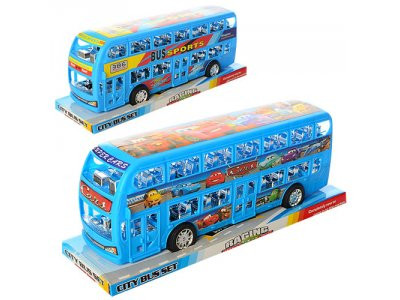 Автобус B2915-18-3 (72шт) инер-й, 29см, 2вида(1-ТЧ), в слюде,31,5-12-9,5см