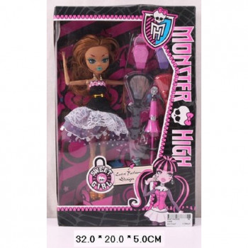 Кукла &quot;Monster High &quot; шарнирная 336B  с аксессуарами, в кор. 32*20*5 см
