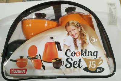 Набор посуды &quot;Cooking Set&quot;, 15 предметов, в сумке 22*16*2см (20шт)