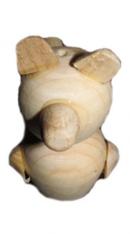 Свистулька деревянная Собачка без лак. покрытия
