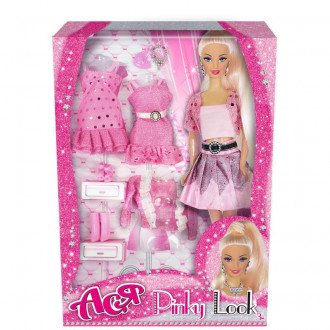 Кукла Ася шарнирная &quot;Розовый стиль&quot;, 28 см, блондинка, вариант 1, в кор. 32*19*5см