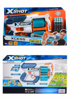 X-Shot Скорострельный бласер EXCEL Xcess TK-12 (12 патронов) 40*6,5*24см