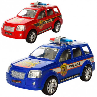 Машинка RD003 (96шт) инер-й, полиция, 22см, микс цветов, в кульке, 22-10-10см