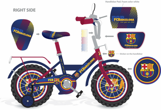 Детский двухколёсный велосипед FCBarcelona 18’’ 181808 Фото