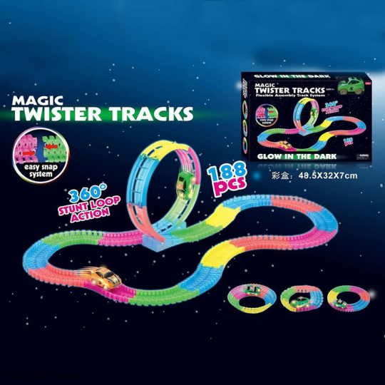 Трек Magic Track 323 (24шт/2) 188 дет, в коробке 48,5*32*7 см Фото