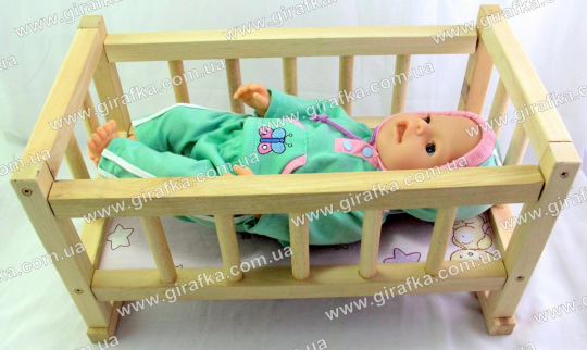Кроватка для кукол деревянная, есть видео Фото