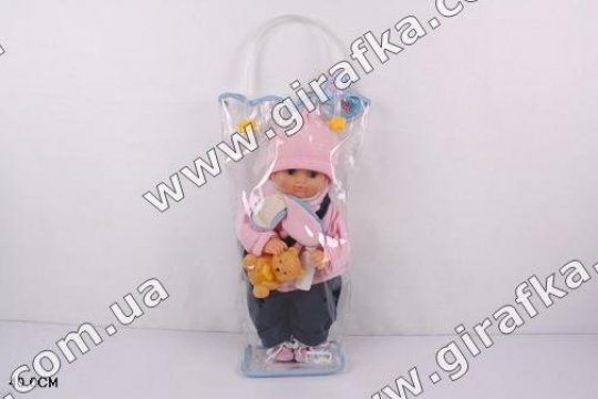 Кукла 28063V (24шт/2) с игрушкой-мишкой, в пакете 40см Фото