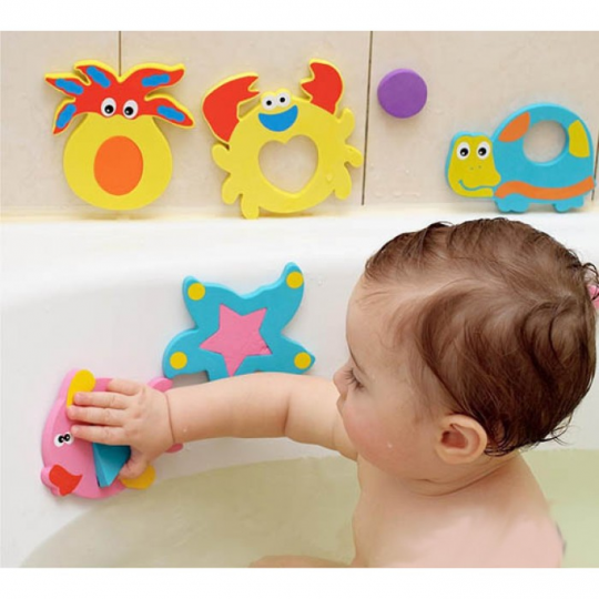 Набор аква-паззлов Kinderenok для игры в ванной Фото