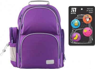 Рюкзак полукаркасный школьный Kite Education Smart для девочек 38 x 28 x 15 см 16-25 л Фиолетовый (K19-702M-2)