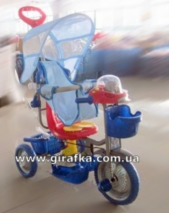 Велосипед детский трехколесный T 104 голубой Фото