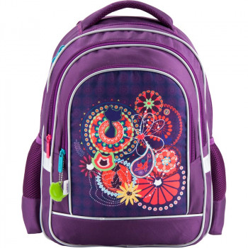 Рюкзак школьный Kite Education для девочек 38 x 29 x 13 см 14 л Цветы (K18-509S)