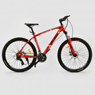 Велосипед Спортивный CORSO 27,5&quot;дюйма JYT 008 - 7201 RED ATLANTIS (1) Алюминий, 24 скорости