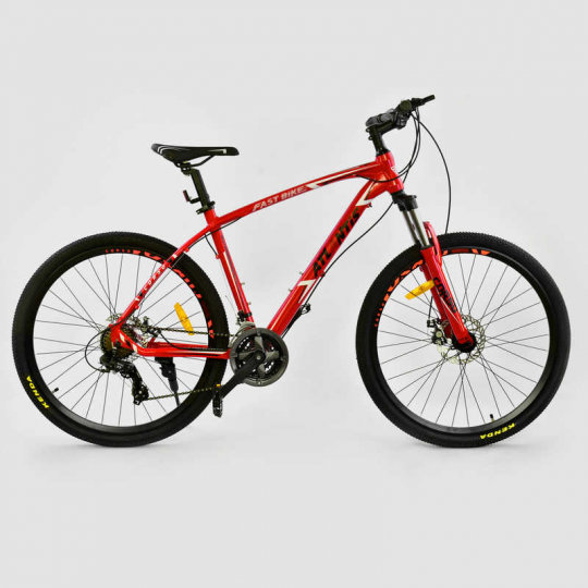 Велосипед Спортивный CORSO 27,5&quot;дюйма JYT 008 - 7201 RED ATLANTIS (1) Алюминий, 24 скорости Фото