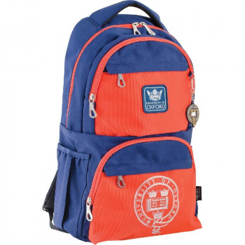 Рюкзак подростковый 554013 сине-оранжевый ОХ 233
