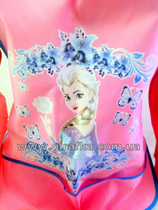 Фартук с нарукавниками Frozen розовый с голубым Фото