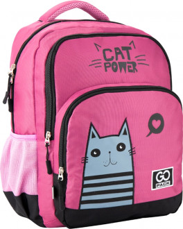 Рюкзак школьный GoPack Education для девочек 450 г 38x28x18 20 л Meow (GO20-113M-1)