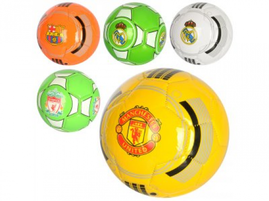 Мяч футбольный MS 2340 (100шт) размер 2, ПВХ, 95-105г, микс видов(клубы), в кульке Фото