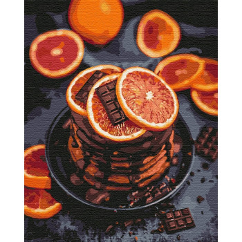 Картины по номерам - Апельсиново-шоколадное наслаждение (КНО5593)