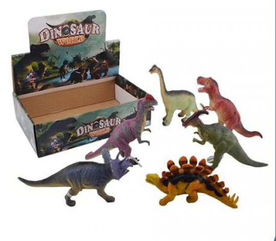 Животные KQ-KL-03 (24шт/2) Динозавры, р-р игр.23*8см, 6 видов в боксе 20, 5*31, 5*8см Фото