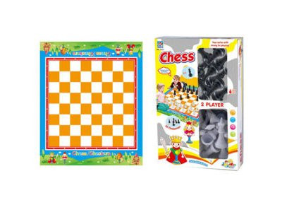 Коврик 5831 (48шт) игровой, 50-60см, шахматы, в кор-ке, 21-32,5-8см
