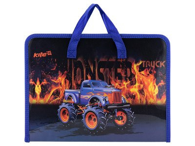 Портфель для школьных принадлежностей Kite Monster Truck A4 (K17-202-2) 