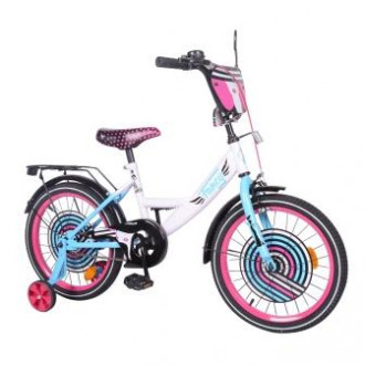 Велосипед TILLY Fancy 18&quot; T-218214 white+pink+blue /1/