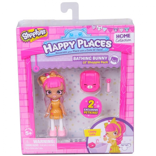 Кукла HAPPY PLACES S1 – ЛУЛУ ЛИППИ (2 эксклюзивных петкинса, подставка) Фото