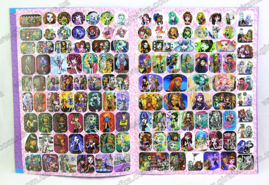 Раскраска А4 с 126 наклейками и маской Monster High Фото