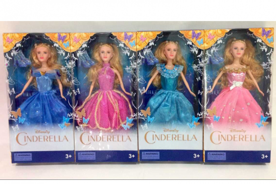 Кукла &quot;Cinderella &quot; 363 (120шт/3) в бальном платье, 4 вида, в кор. Фото