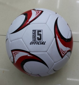 Мяч футбольный BT-FB-0162 PVC 350г 3цв.(красный, синий, желтый) ш.к./60/