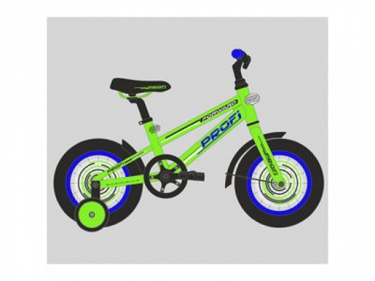 Велосипед детский PROF1 14д. T1472 (1шт) Forward,салатовый,звонок,доп.колеса Фото