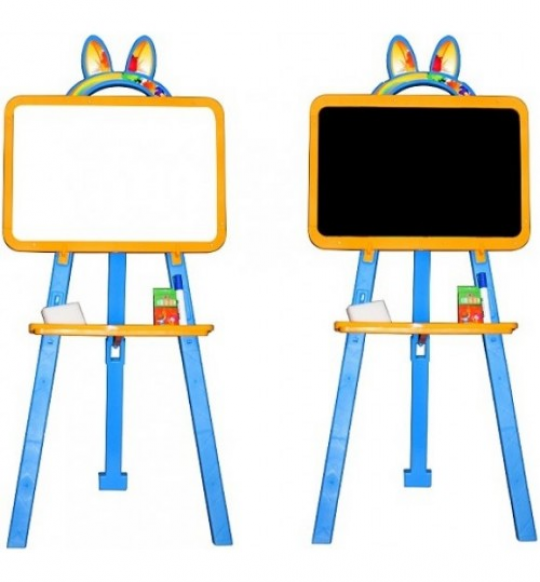 Мольберт для рисования, магнитный (для мела и маркера), оранжево-голубой, у кор. 50*45*8см (8шт) Фото