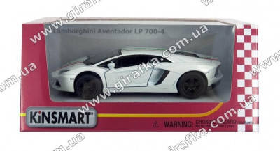 Машина металл &quot;KINSMART&quot; KT5355WF &quot;Lamborghini Aventador LP 700-4 with printing&quot; в кор. 16*8,5*7 см.
