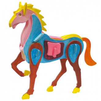 3D Painting Puzzle Horse / Конструктор-розмальовка «Кінь»