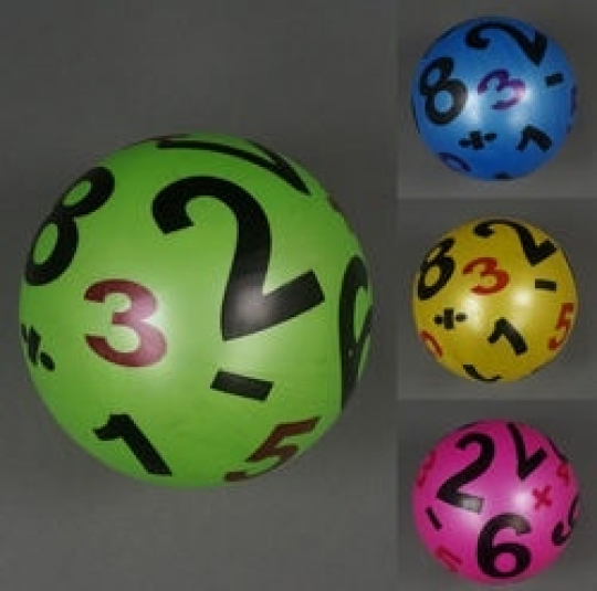 Мяч детский резиновый 4 цвета, 50гр 4 шт. в сетке  /125/500/ Фото