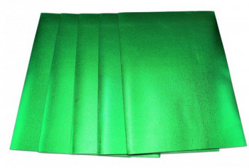 Кольорова ЕВА піна зелена металізована А4, 1,8 мм, аркуш