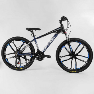 Велосипед Спортивный CORSO «Spider» 26&quot; дюймов 43797 (1) рама алюминиевая, оборудование Shimano 21 скорость, литые диски, собран на 75%