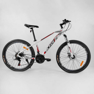 Велосипед Спортивный CORSO «BLADE» 26&quot; дюймов 48429 (1) рама алюминиевая, оборудование Shimano 21 скорость, собран на 75%