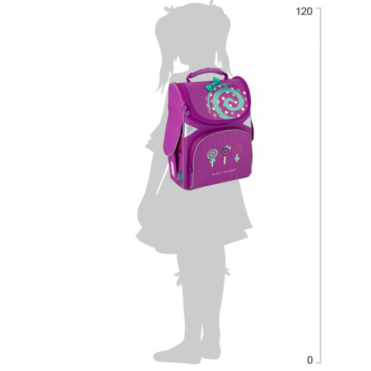 Рюкзак школьный каркасный GoPack Education для девочек 900 г 34x26x13 11 л Lollipop (GO20-5001S-8) Фото