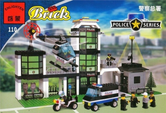 Brick 110 конструктор пластиковый полиция Фото