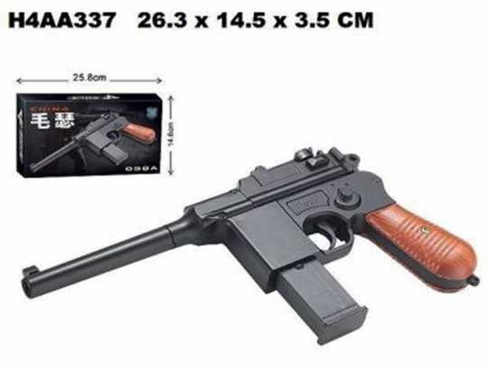 Пистолет 098A с пульками,утяжеленный кор.26,3*3,5*14,5 ш.к.H4AA337 /96/ Фото