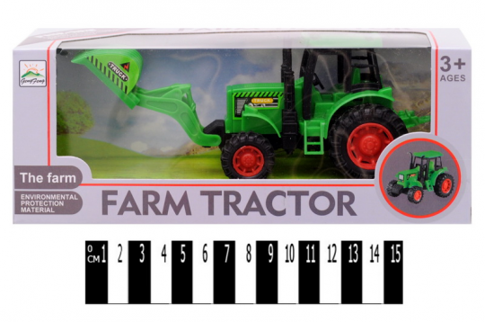 Трактор &quot;Фермер&quot; инерц. в кор. 22*7*8,5см /144/ Фото