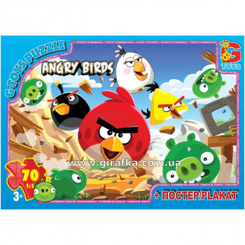 Паззл B001023 Angry Birds 70 дет.