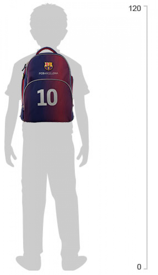 Рюкзак школьный Kite Education FC Barcelona 36х30х20 см 19 л Темно-синий (BC19-705S) Фото