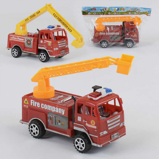 Машина Пожарная 6898 (240/2) инерция, 2 вида, 1шт в кульке Фото
